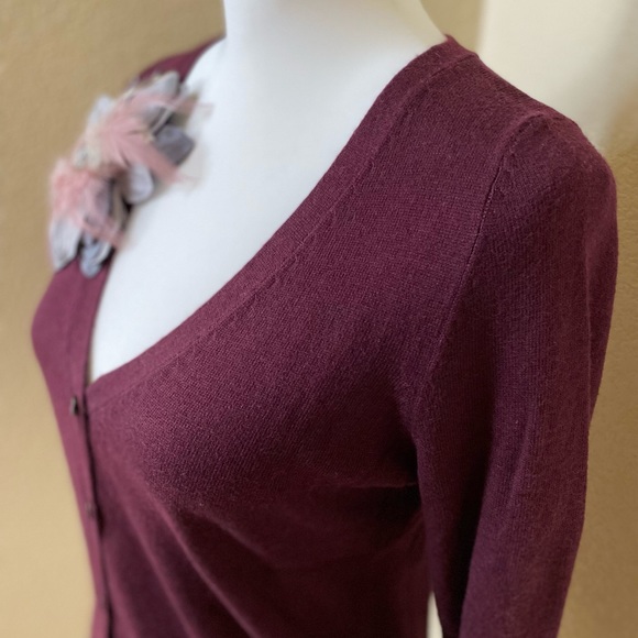 Mossimo Burgundy Cardigan - Picture 3 of 5